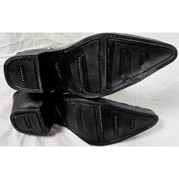 BLAZIN ROXX Layla Sz 7 Rain Boots Black White Outdoor Chore Cowgirl Boot 58106 - Picture 9 of 16